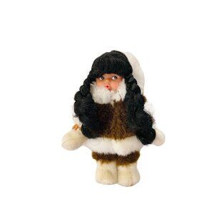 Kipmik "Northern Neighbors" Alaskan Inuit Doll Girl Braids  7.5"